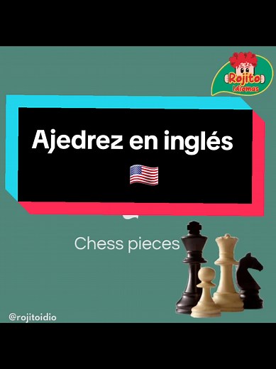 Piezas de ajedrez y sus nombres en inglés