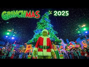 Grinchmas Tree Lighting 2025 | Universal Studios Hollywood 4K 120FPS POV