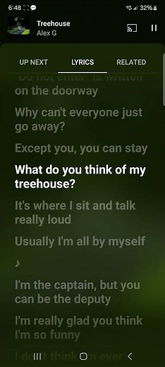 treehouse by Alex G, #lyrics