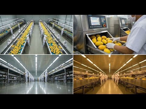 Inside a Modern Dried Mango Factory | Food Processing Explained