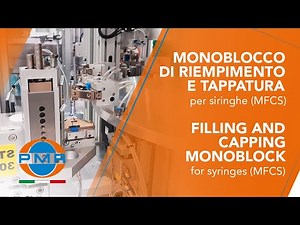 FILLING AND CAPPING MONOBLOCK FOR SYRINGES