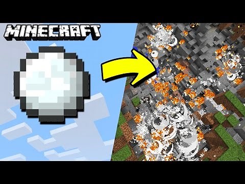 BOLAS DE NIEVE Explosivas y PELIGROSAS en Minecraft