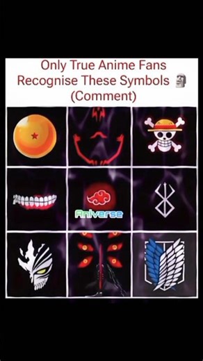 Can You Name These Anime Symbols? | Naruto | one piece | demon slayer | #animeedit #anime #shorts