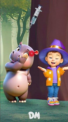 🦛🩹 Hippo Got a Boo Boo | Doctor Helps Song for Kids | Feel Better Nursery Rhyme