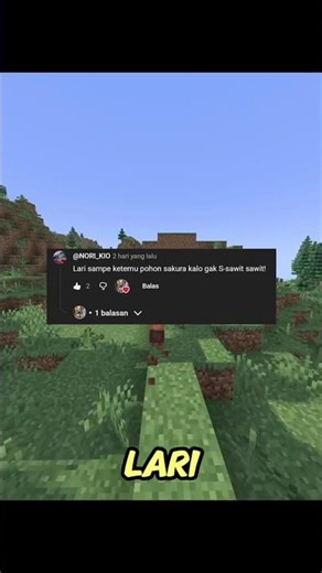 Run until you find the Sakura Tree #minecraftshorts #minecraftsehat #minecraftindonesia #minecraft