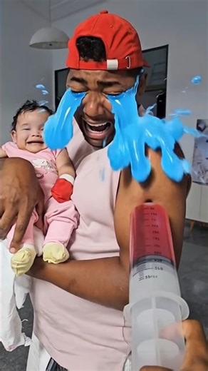 Baby’s first injection reaction! 😱😭😰💉🥰#funny #comedy #funnyshorts #funnymoments #injection