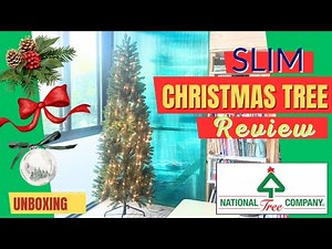 The PERFECT Slim Christmas Tree for Small Spaces! National Tree Company Review