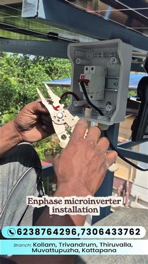 Enphase Microinverter installation| #shortsfeed #shortsviral #shorts #shortsvideo #shortsyoutube
