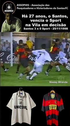 Santos 3 x 0 Sport Recife - 25/11/1998 - Narração: Galvão Bueno