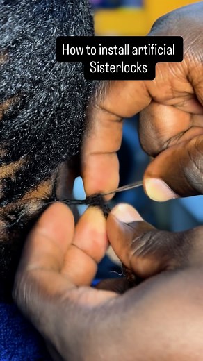 SISTERLOCKS | HUMANHAIR EXTENSIONS | MICROLOCKS on Instagram: "A simple installation tutorial for the artificial sisterlocks. Remember artificial sisterlocks are made from fluffy kinky and the installation takes 3 to 4 hours. Book now for your appointment. #sisterlocks #sisterlocksjourney #microlocs #locticiankhasim #humanhair #extensions #naturalhair #locs #locstyles #locstylesforwomen #nairobi #nairobifashion #nairobitrends #nairobifinest #locslove #protectivestyles #explorepage✨"