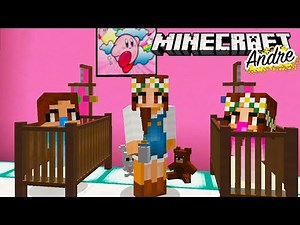 We're moving with the babies to the new house | Minecraft Andre games in Spanish