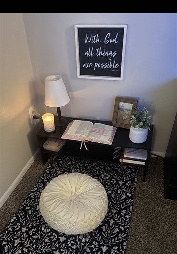 Beautiful Prayer Space Setup in My Room ✝️