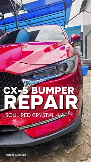 Restoring 2017 Mazda CX-5 Bumper with Soul Red Crystal | Custom Paint Job
