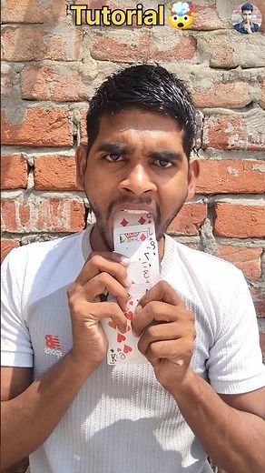 Revealed card mouth 👄 and magic tricks 😳 tutorial 🤯