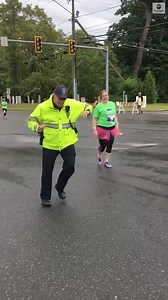 766K views · 10K reactions | JUST DANCE: Watch this police officer showing off his best dance moves while he had some down time during a race in New Hampshire. https://abcn.ws/2XVFzHo | ABC News | Facebook