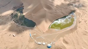 沙海之中漾碧波——探秘世界遗产巴丹吉林沙漠—沙山湖泊群_凤凰网资讯_凤凰网