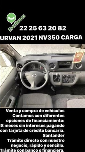 Nissan Urvan 2011 nv350 cintamos con financiamiento #automobile