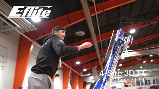 O E-flite® 4-Site 3D FF oferece acrobacias agressivas, além de desempenho esportivo suave e voo lento de modelos de classe similar! | Gaba Hobby | Facebook