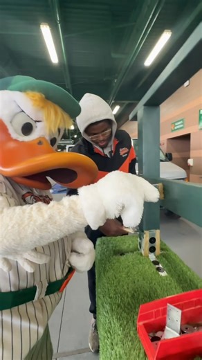 Long Island Ducks on Instagram: "We’ve got QuackerJack working overtime. 🦆💼 He’s putting the finishing touches on our parade float! 🎨🎁 Catch him TOMORROW, November 29th, at the Sayville & Patchogue Holiday Parades! ✨"