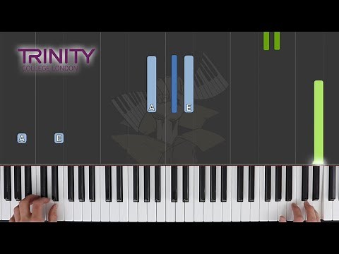 Donkey Trot / TRINITY Piano Grade 1 2021-2023 / Synthesia Piano tutorial