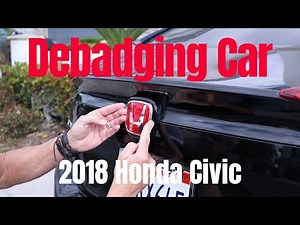 Car Debadging: 2018 Honda Civic Type-R emblem replacement
