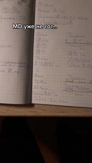 Handwritten Russian Notes in Cursive and Print