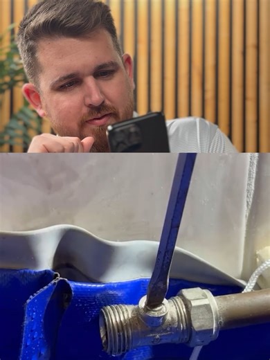 Leaky pipe? Freeze the water inside the pipe. Then, fix it! That’s wild — and effective. Video from: @mmplumber #plumbing #reaction #reactionvideo #plumber