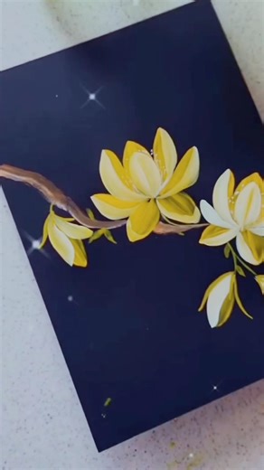 Easy acrylic paint flower art #art #painting #trending #artwork #artist #shorts #ytshorts #viral #yt