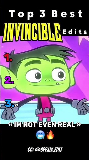 Ranking the best invincible edits🥶