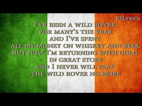The Dubliners - Wild Rover(Lyric video)