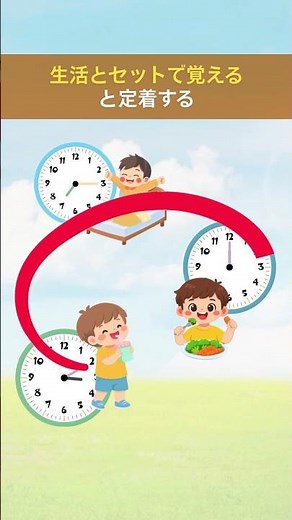 [You learn to tell time through everyday life]