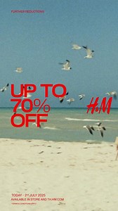 Unlock more savings—H&M has even more further reductions! Enjoy up to 70% off on the latest must-have styles for everyone. 📍 Valid on selected items until 2 July 2025. Shop now at H&M stores and th.hm.com | H&M