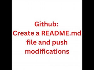 Github: Create a README.md file and push modifications || Software Engineering