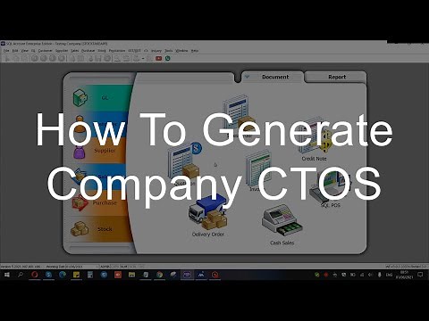 How To Generate Company CTOS Report 如何生成公司CTOS報告 | SQL Accounting