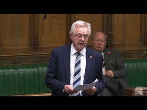 David Davis MP speaks on Remembrance Day at a debate on the Armed Forces