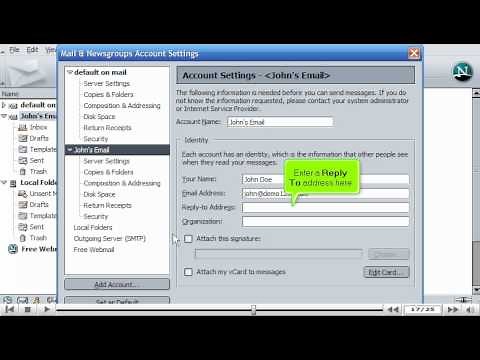 How to configure an email account in Netscape - Configuring Email Tutorials
