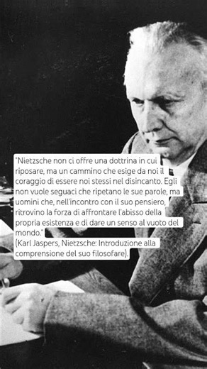 Karl Jaspers su Nietzsche #KarlJaspers #Nietzsche #filosofia #philosophy #scritti #aforismi #ricerca