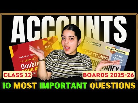 Class 12 Accountancy Most Important Question 🔥| Score 100/100 in Accounts Class 12 | Class 12 💯📚