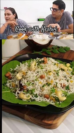 Authentic Coconut Rice Easy Recipe South Indian Style #shorts#coconutrice#southindianfood