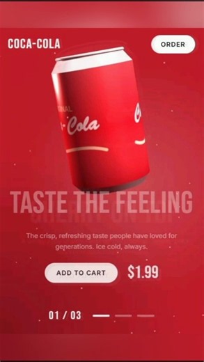 🌐Build a Stunning Coca-Cola Responsive Landing Page with Morden Web Technologies #shorts #shortsfeed