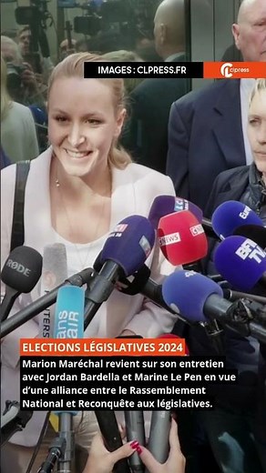 Marion Maréchal returns to her interview with Jordan Bardella and Marine Le Pen