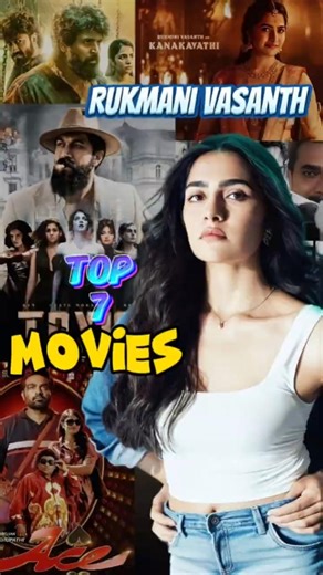Rukmani Vasanth Top 07 Movies All Time Favourite 🔥 #rukminivasanth #toxic #kantarachapter1 #viral