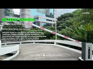 Done Installation Our Barrrier Gate ZK Teco CMP200 #pov #barriergate #smartparking #fypシ