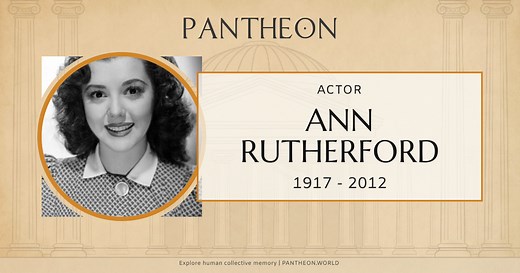 Ann Rutherford Biography | Pantheon