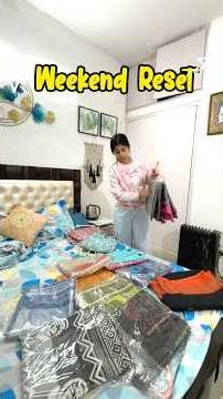 Quick Reset Routine|| Decluttering & Organising Sarees I Wear Daily #resetroutine #lifeafter