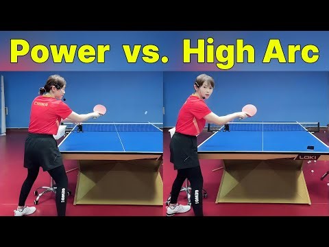 The 3 Principles of a Heavy Spin Forehand Loop | Power Loop vs High Arc Loop