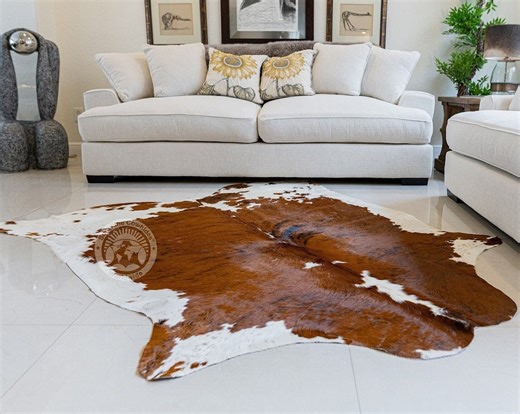 Real Tricolor Cowhide Rug - High-quality Hide - Etsy