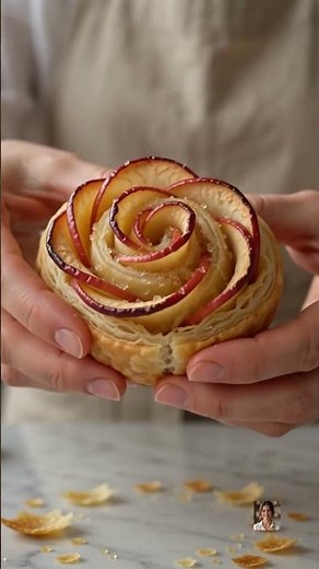 🌹 Puff Pastry Apple Roses | Elegant, Flaky & Bakery-Style