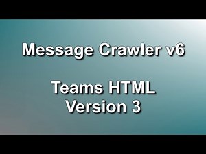 Teams HTML Version 3 // RSMF 86