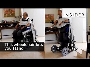 This wheelchair lets you stand